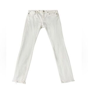 R13 Alison Crop White Denim Jeans Size 29
